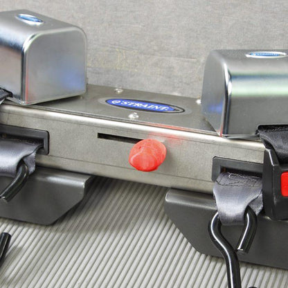 Q'UBE Fully Adaptable, Complete Bolt-in Wheelchair Securement - wheelchairstrap.com