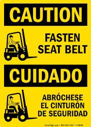 Red Retractable Forklift Replacement Seatbelt w/ Hardware - ratchetstrap-com.myshopify.com