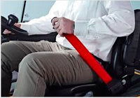 Red Retractable Forklift Replacement Seatbelt w/ Hardware - ratchetstrap-com.myshopify.com